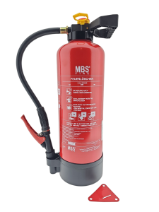 MBS-FIRE (MBK) 6L Fettbrand Auflade-Feuerlöscher 34A 233B 40F inkl. Halter. & Plakette
